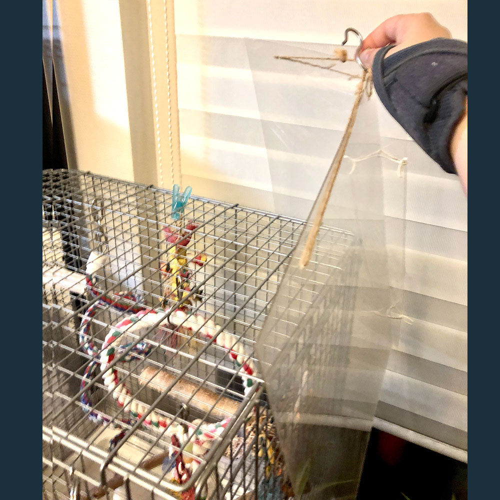 #68SU   L字アクリルパネル ケージの保温・冬場の風除けに (by オカメletter)