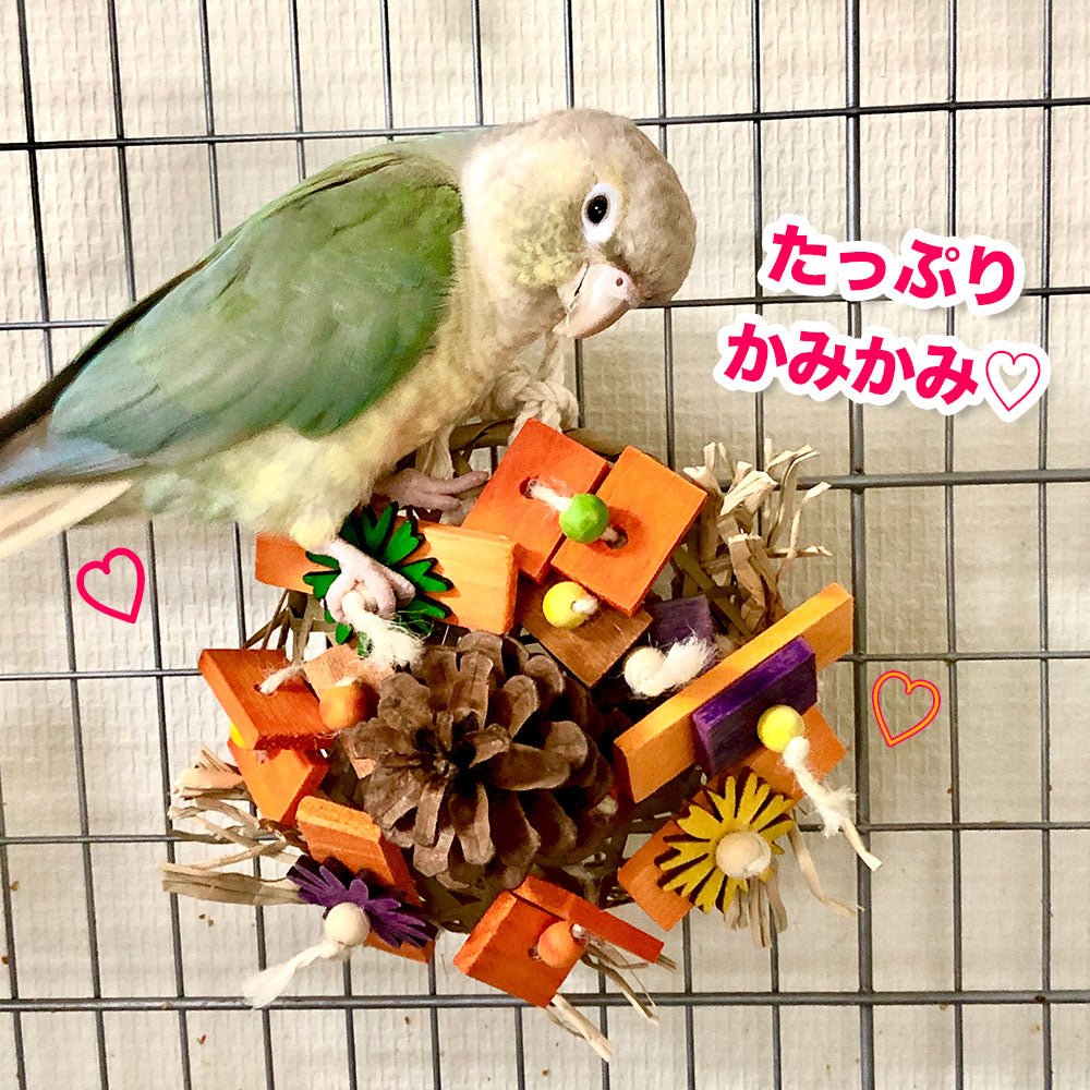 #67M Happy♡バードケーキ&リース★(オレンジ)