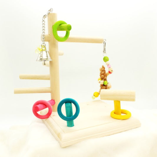 #40BG   遊びながら体重も測れる♪ 輪投げ付プチバードジム (02S)