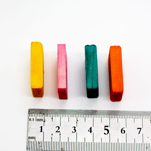 #P ブロックパーツ 2x3cm / 厚さ5~6mm (10枚1セット)