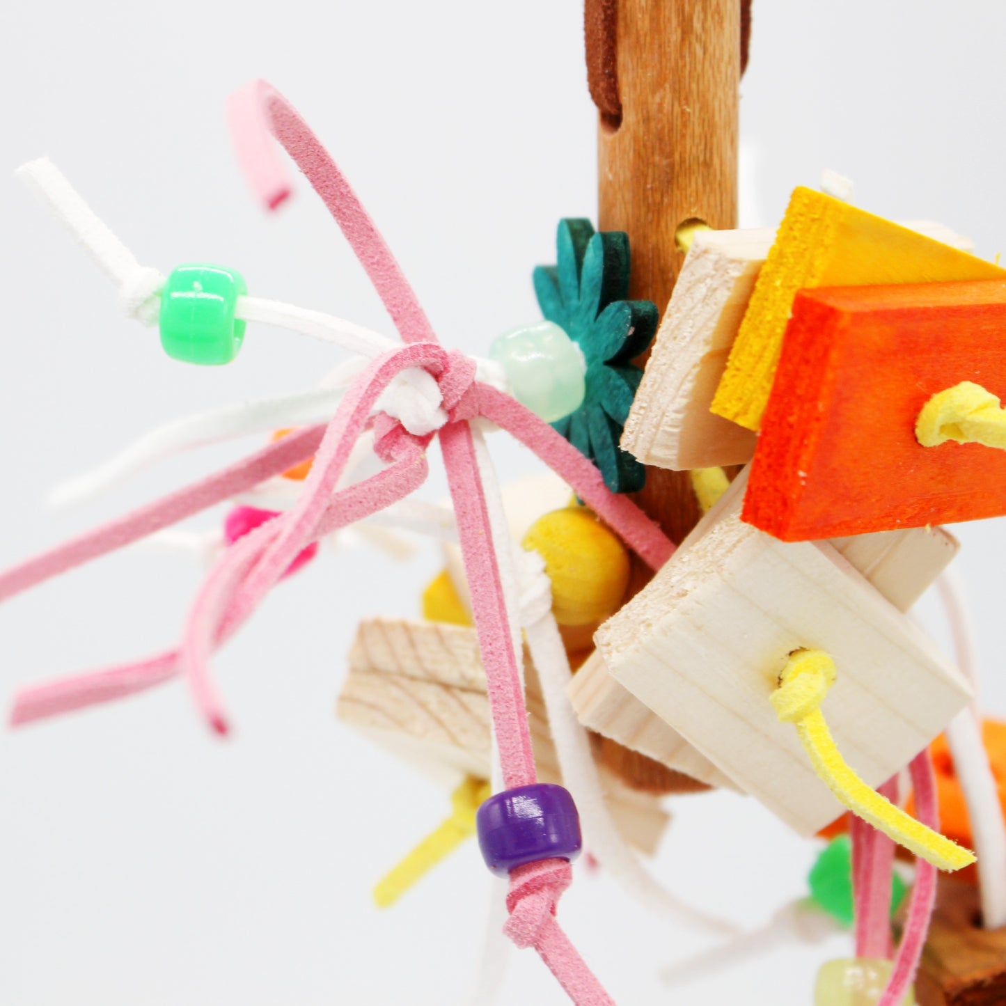 #36S   紐カミパラダイス(ピンク)_ 鳥・インコのおもちゃ