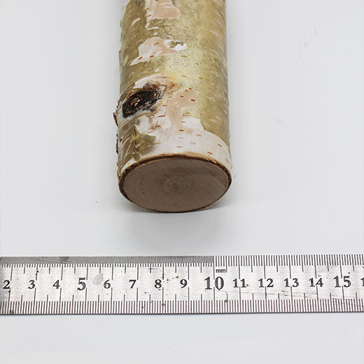 #TL-20【大型インコ用】白樺止まり木 Lサイズ １本　（ 太さ約4~4,9cm 、長さ選択可）