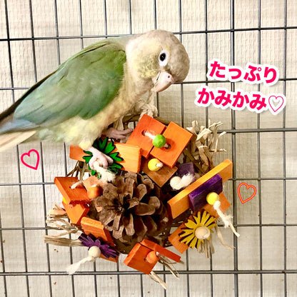 #67M    Happy♡バードケーキ＆リース★(オレンジ）