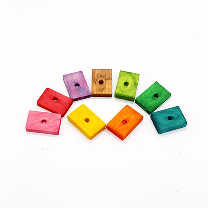 #P   ブロックパーツ 　2x3cm  / 厚さ5~6mm  (10枚１セット）