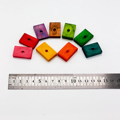 #P   ブロックパーツ 　2x3cm  / 厚さ5~6mm  (10枚１セット）