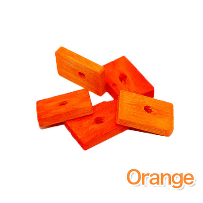 #P   ブロックパーツ 　2x3cm  / 厚さ5~6mm  (10枚１セット）